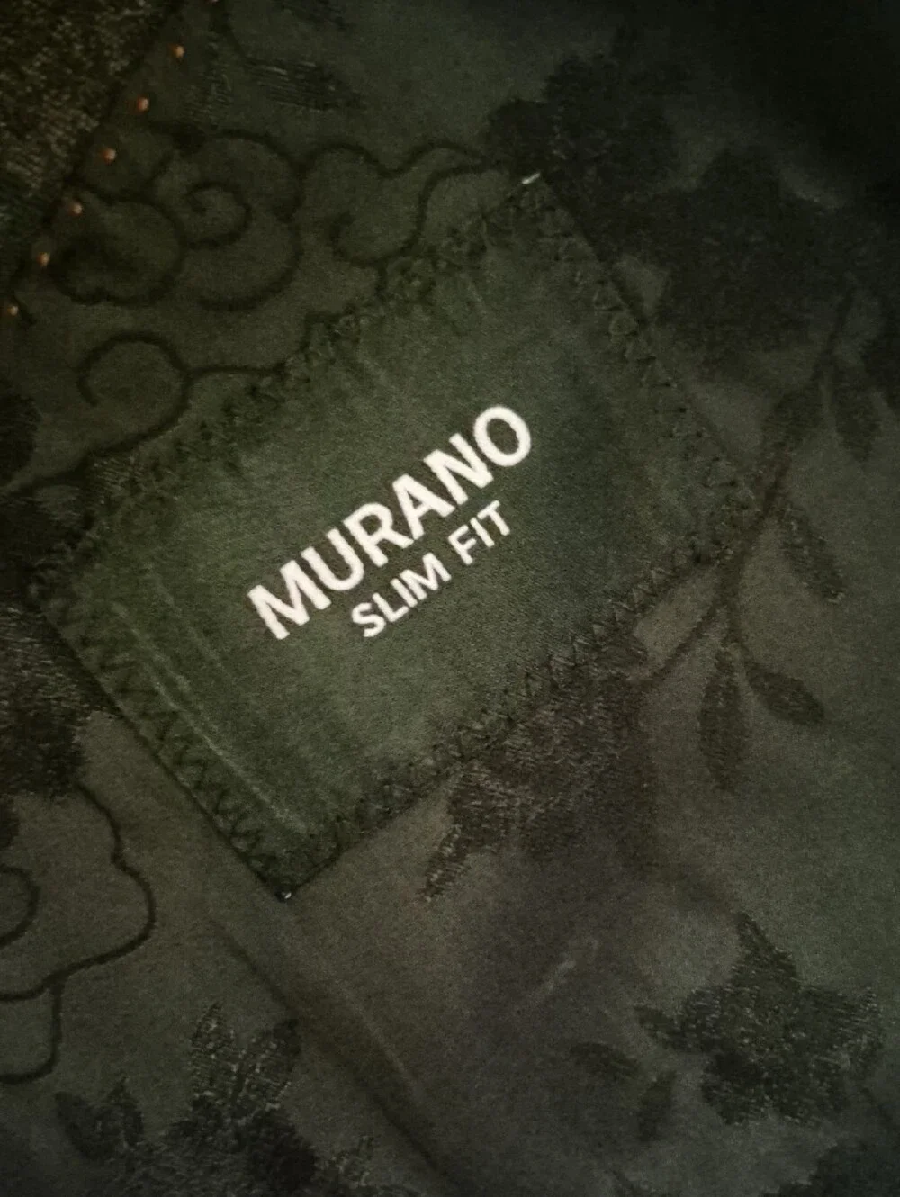 Murano (India) Men's Slim Fit Unrestricted Jacquard Paisley Tuxedo Blazer